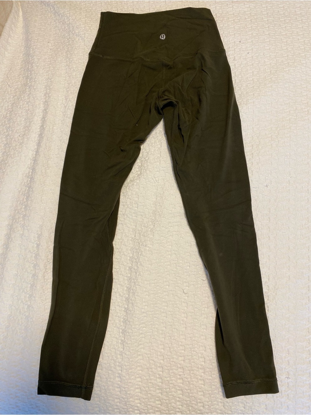 Lulu Align cropped olive green leggings